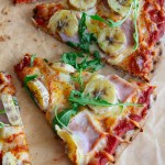 Ham & Banana Crispbread Pizza