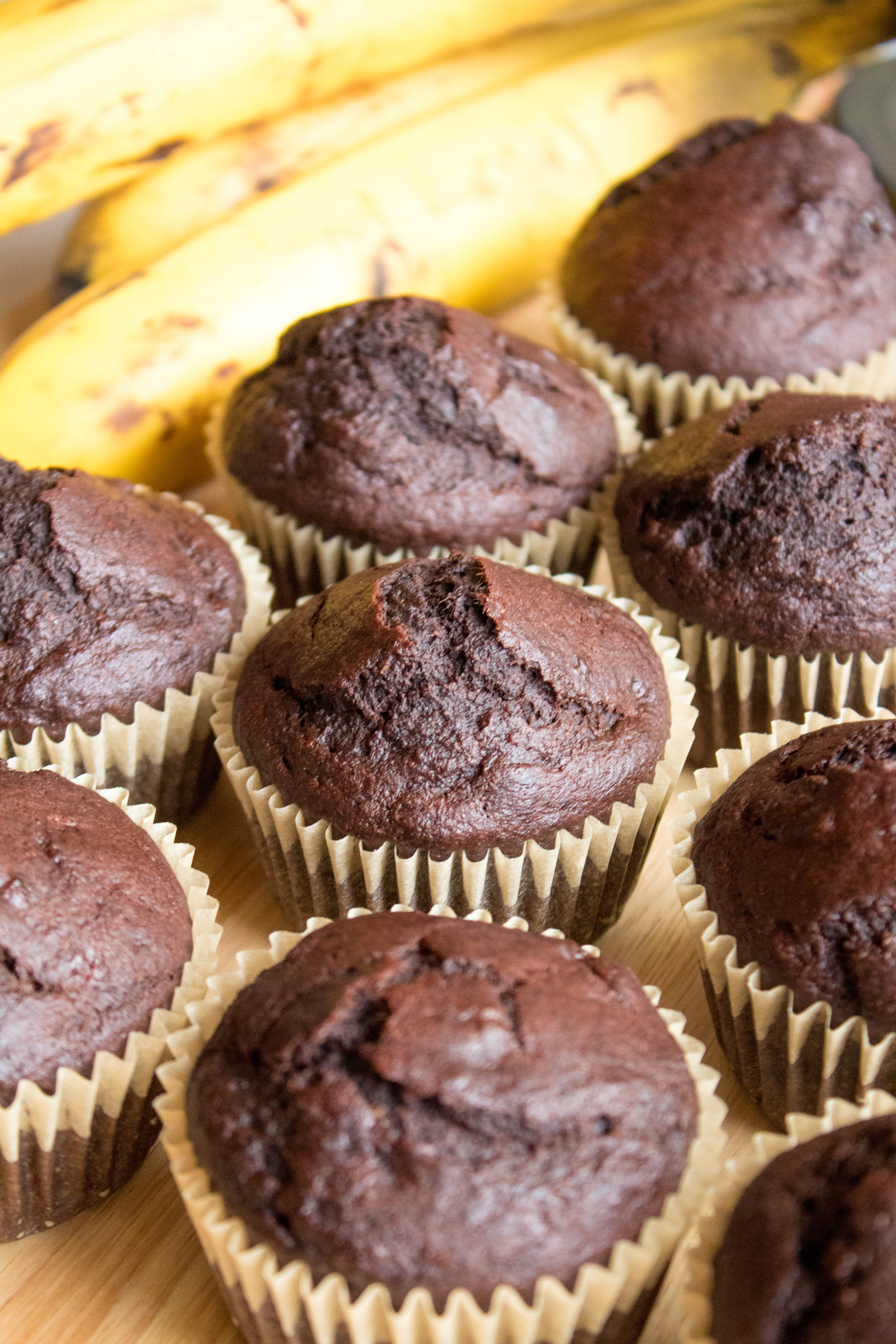 Súkkulaði Banana Muffins