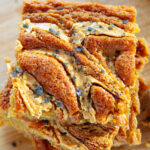 Lava Salt Peanut Butter Blondies