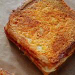 Cheese Crusted Pizza Grilled Cheese