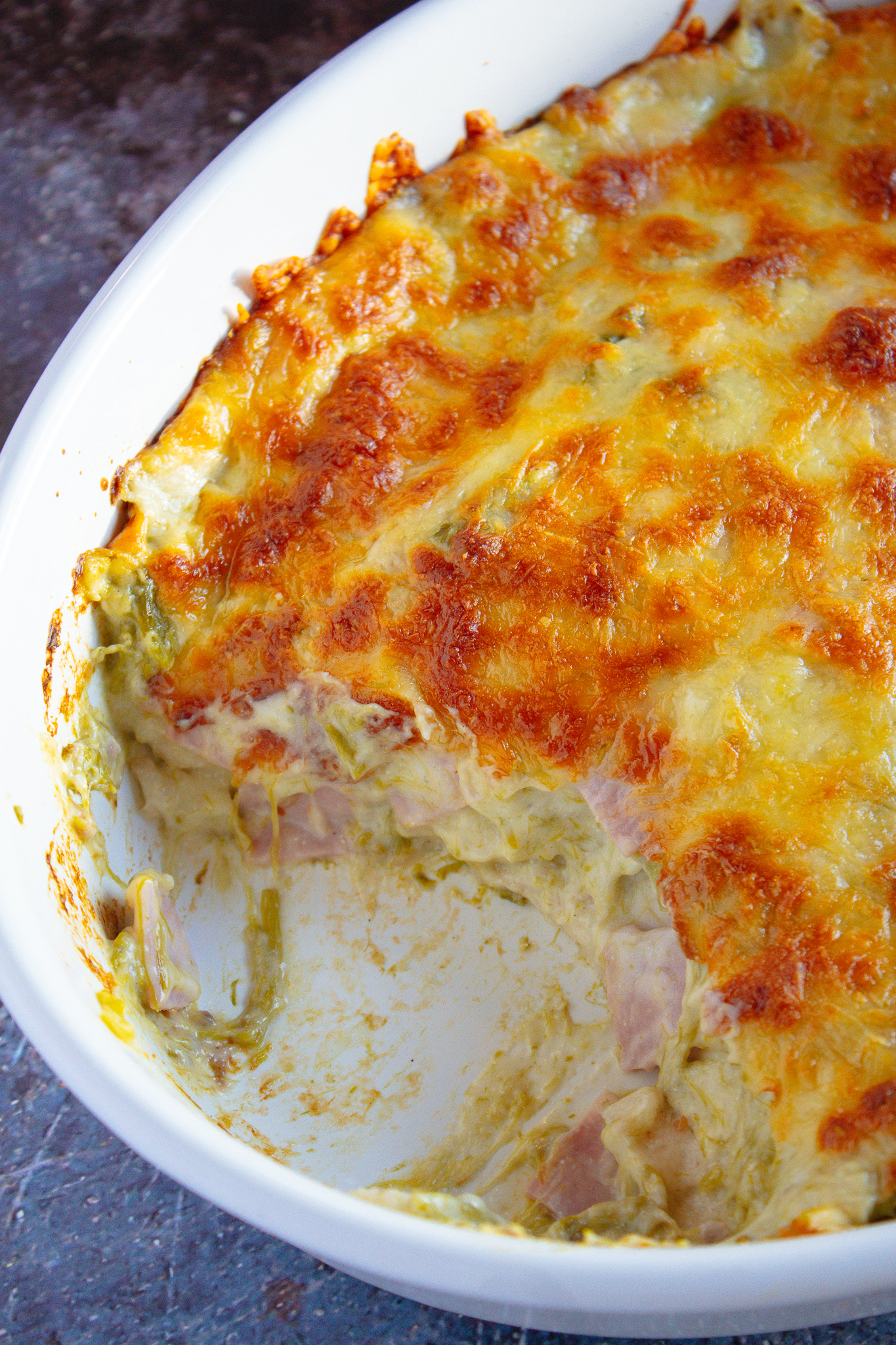 Ham and Asparagus Bread Casserole