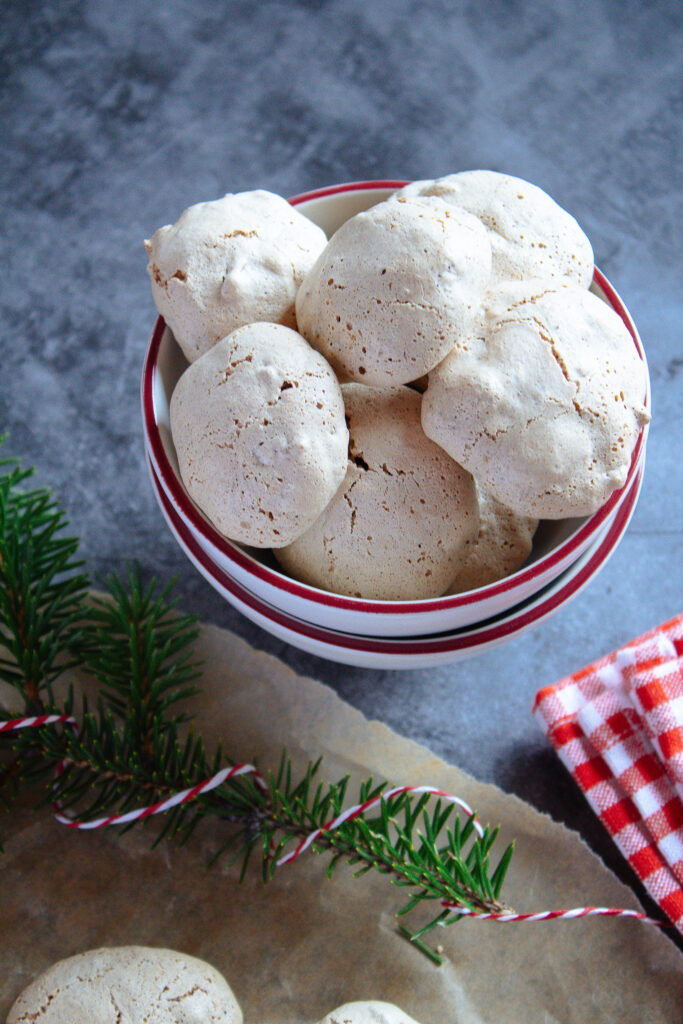 Soft Gingerbread Meringue Cookies