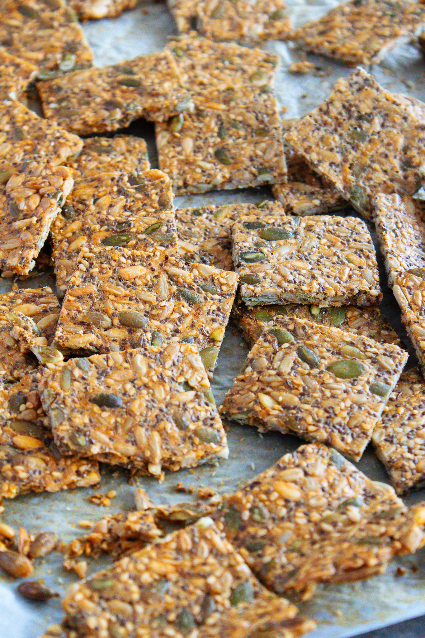 Parmesan Seed Crackers