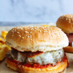 Homemade Pepperoni Pizza Burgers
