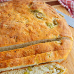 No Knead Garlic Olive Skillet Bread